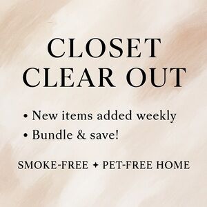Closet Clean Out!